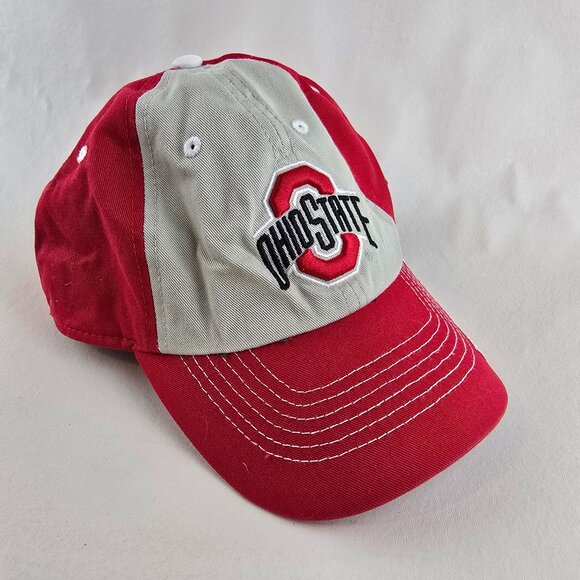 fan favorite Other - Ohio State Buckeyes Two Tone Hat Mens One Size Red Gray Adjustable Cap OSU Logo